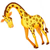 Раскраски жирафы - распечатать, скачать бесплатно