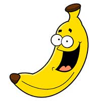Раскраски бананы - распечатать, скачать бесплатно