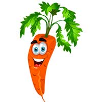 Раскраски морковки - распечатать, скачать бесплатно