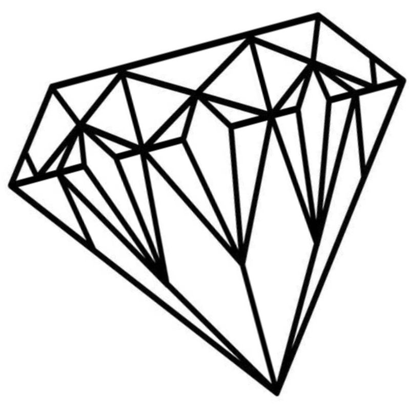 алмаз для украшений - распечатать, скачать бесплатно