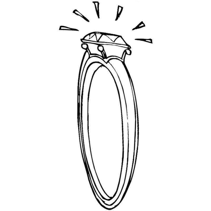 алмаз на кольце - распечатать, скачать бесплатно