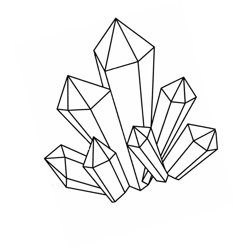 алмазные кристаллы - распечатать, скачать бесплатно