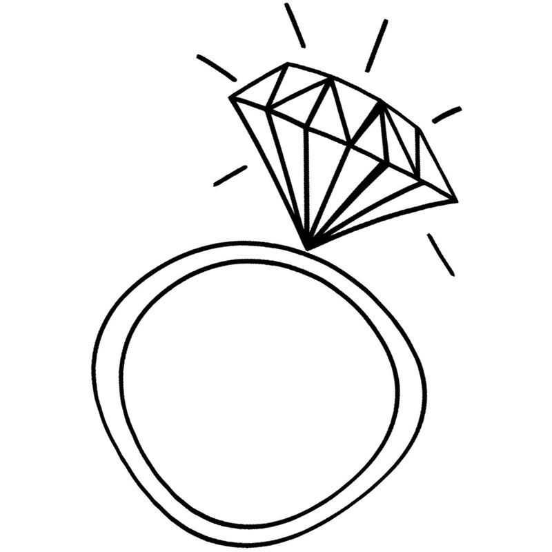 великолепный алмаз к кольцу - распечатать, скачать бесплатно
