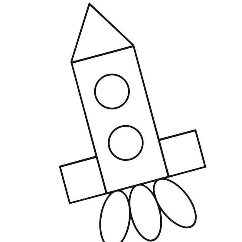 Аппликация ракета в младшей группе шаблон. Ракета из геометрических фигур. Ракета из геометрических фигур для детей. Ракета из геометрических фигур для дошкольников. Аппликация из геом фигур.