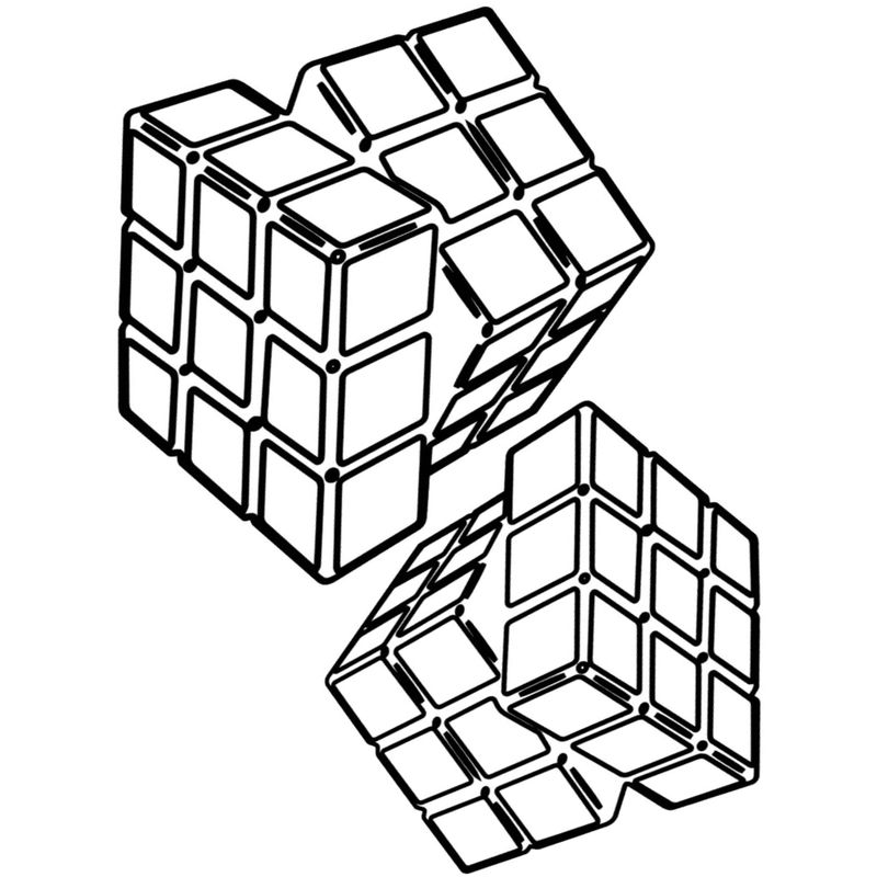 два кубика рубика - распечатать, скачать бесплатно