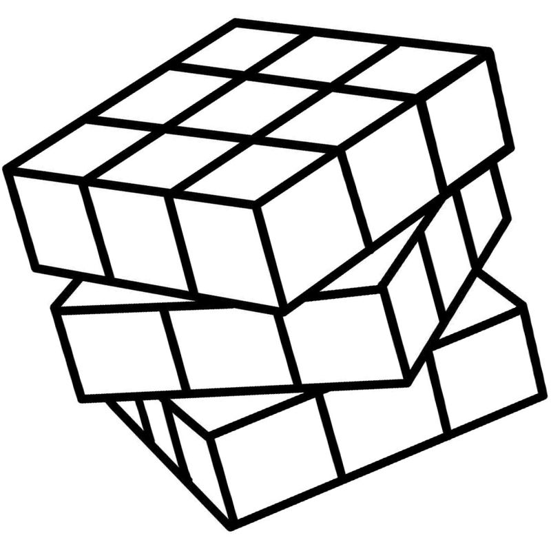 кубик рубик - распечатать, скачать бесплатно