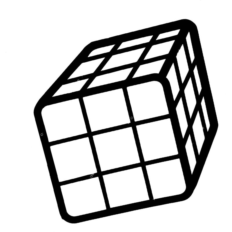 обычный кубик рубик - распечатать, скачать бесплатно