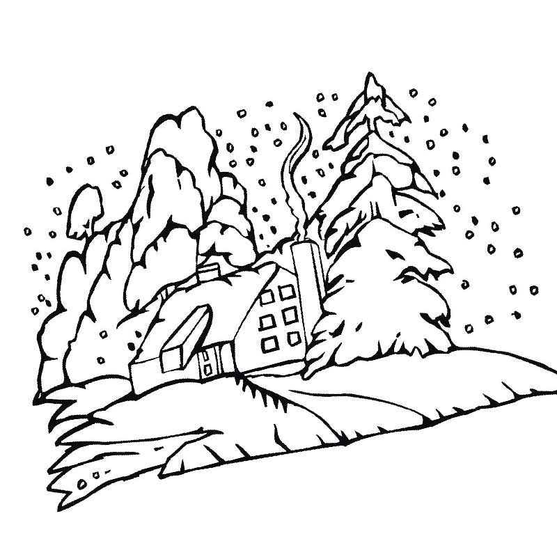 Раскрасим снег. Зима раскраска для детей. Зимний пейзаж раскраска. Раскраска заснеженный домик. Зимний пейзаж раскраска для детей.